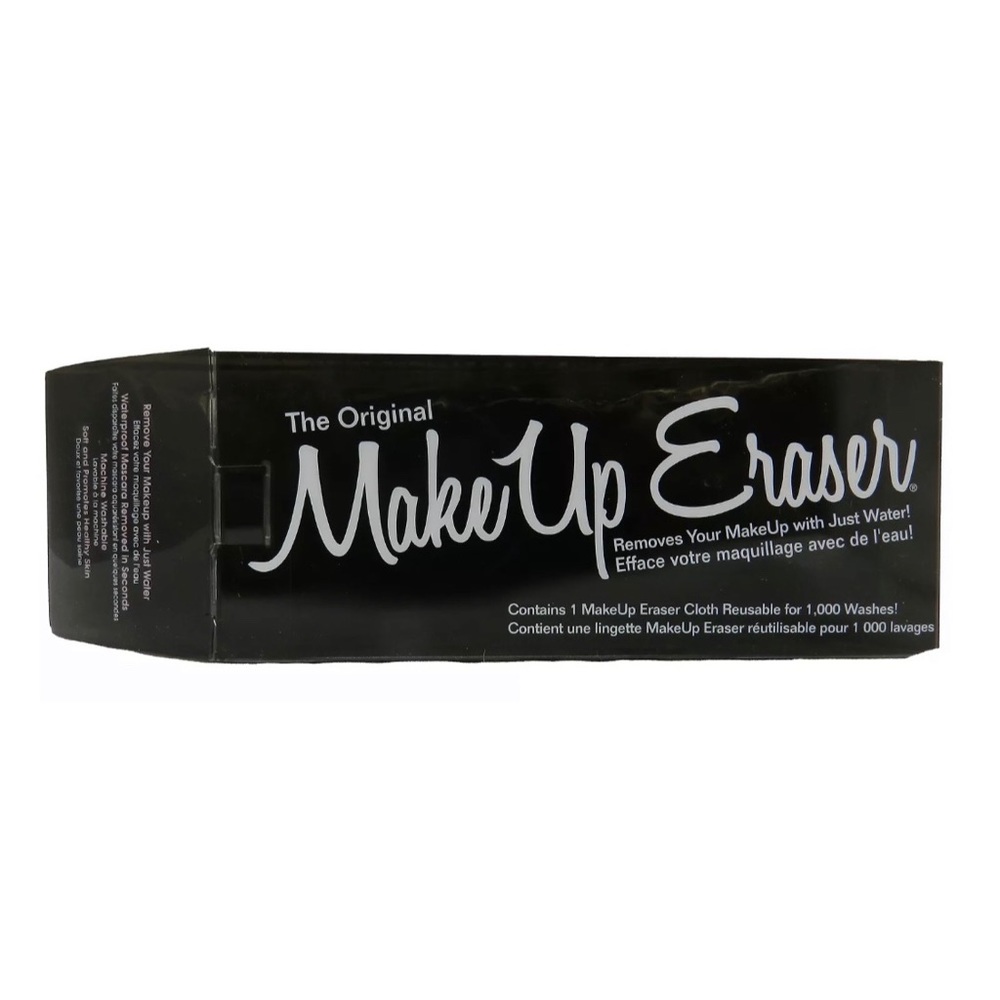 THE ORIGINAL MAKE-UP ERASER Black Microfiber Wash Cloth Reusable